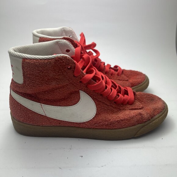 Nike Blazer Mid, Orange Suede Shoes Sneakers, Women’s 5.5 (518171-801) - Picture 1 of 14